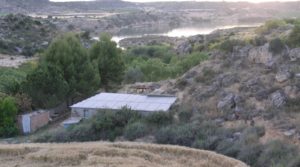 Finca y casa en el embalse de Caspe a buen precio con almendros