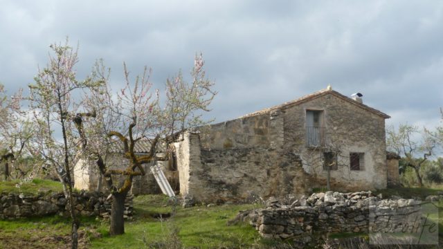 Magnífica masía en Valderrobres, rodeada de almendros.