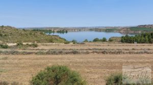 Detalle de Finca junto al gran embalse en Caspe con muy tranquilo por 66.000€