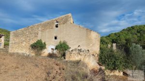 Finca en Horta de Sant Joan para vender con reserva de agua. pozo con noria