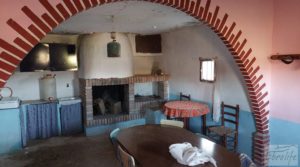 Detalle de Casa de Campo en Caspe con olivos centenarios, almendros e higueras. con chimenea