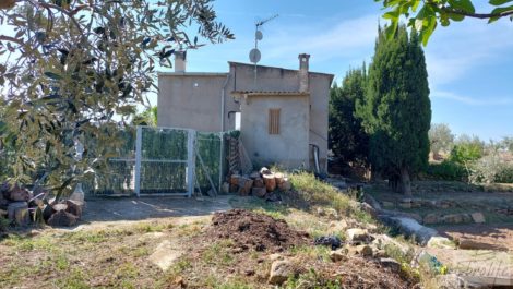 Villa en Caspe con olivos, huertos y frutales.