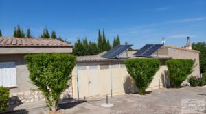 Villa en Caspe con olivos, huertos y frutales. a buen precio con piscina